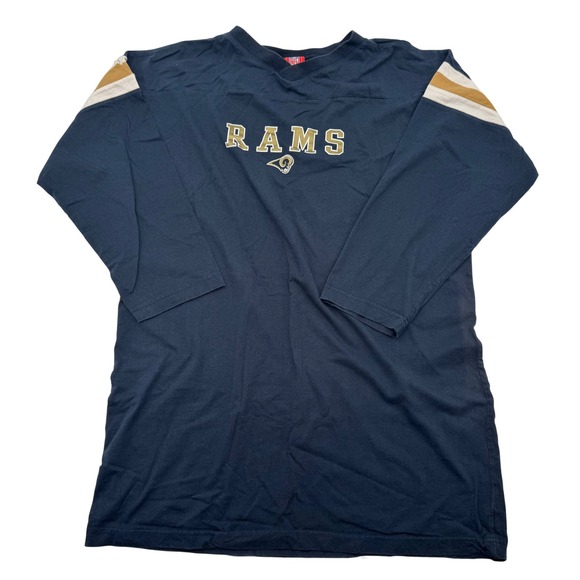 NFL For Her Dresses & Skirts - NFL For Her Rams Navy Blue Long Sleeve T-Shirt Dress Oversized Tunic L/XL